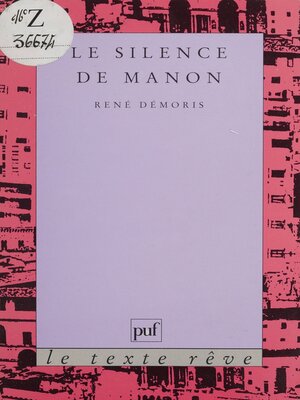cover image of Le Silence de Manon